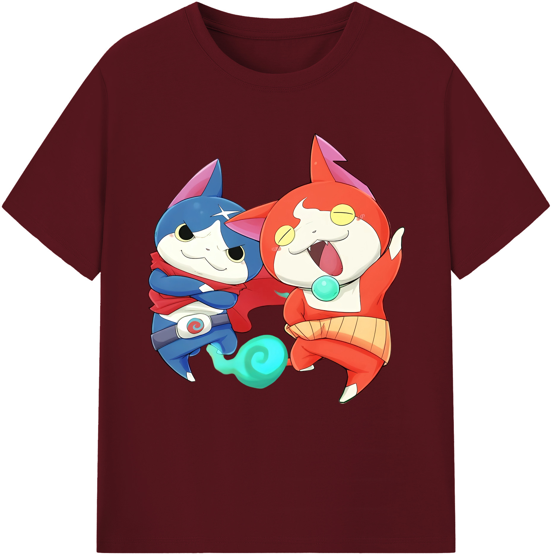 （画像用） 妖怪ウォッチ Yo-kai Watch 綿100％半袖Tシャツ（フロントプリント）
